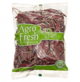 Agro Fresh Guntur Chilly with Stem   Pack  200 grams